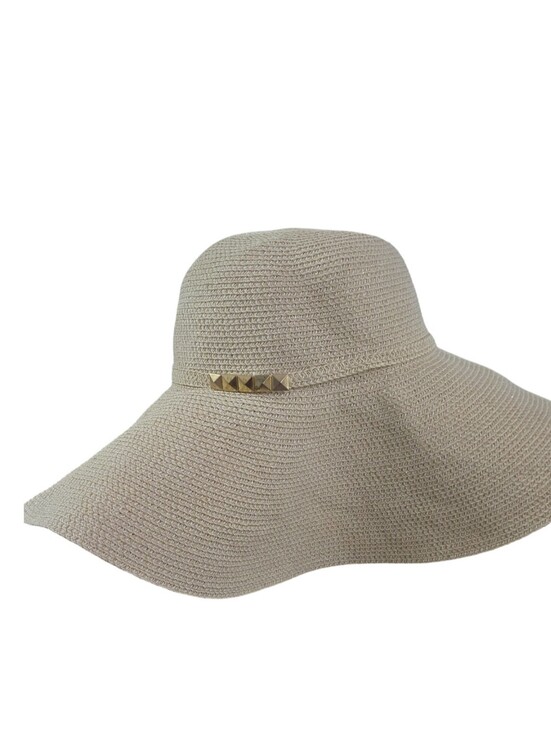 Apt. 9 Accessories - Apt. 9 Women's Wide Brim Straw Hat - Natural Beige Travel Packable Foldable